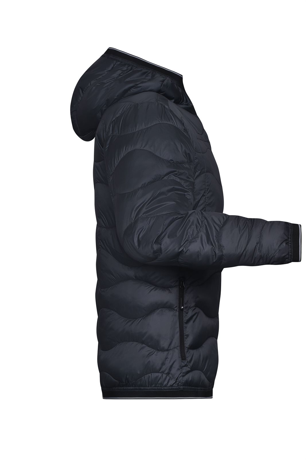 Jacke Damen Grau/Braun – Ladies' Padded Jacket, Detailansicht