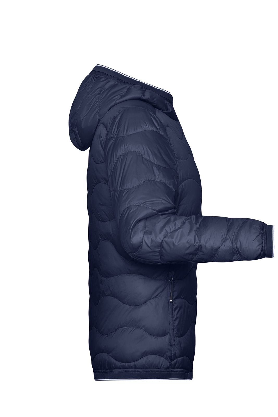 Jacke Damen Blau/Grau – Ladies' Padded Jacket, Detailansicht