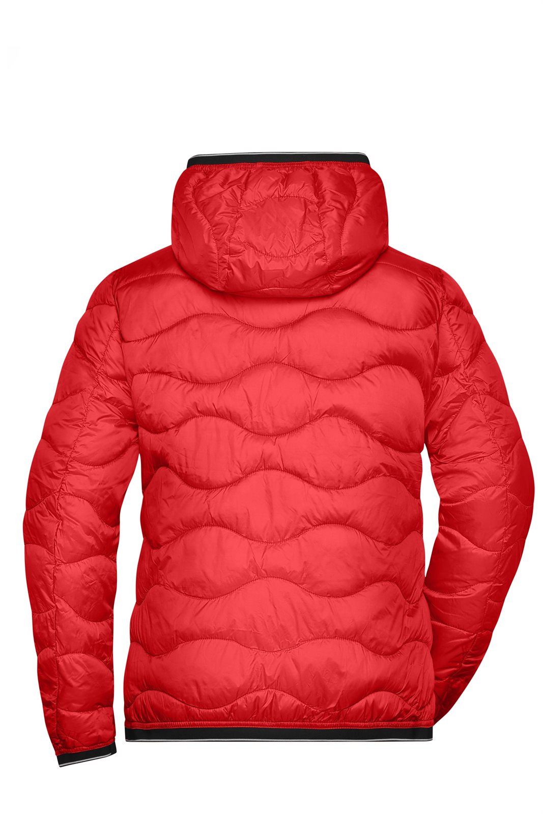 Jacke Damen Schwarz/Rot – Ladies' Padded Jacket, Detailansicht