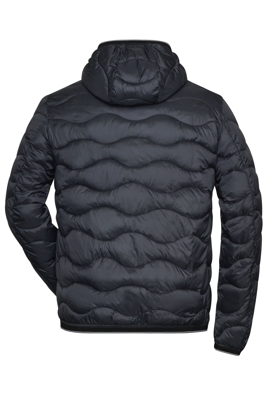 Jacke Herren Grau/Braun – Men's Padded Jacket, Detailansicht