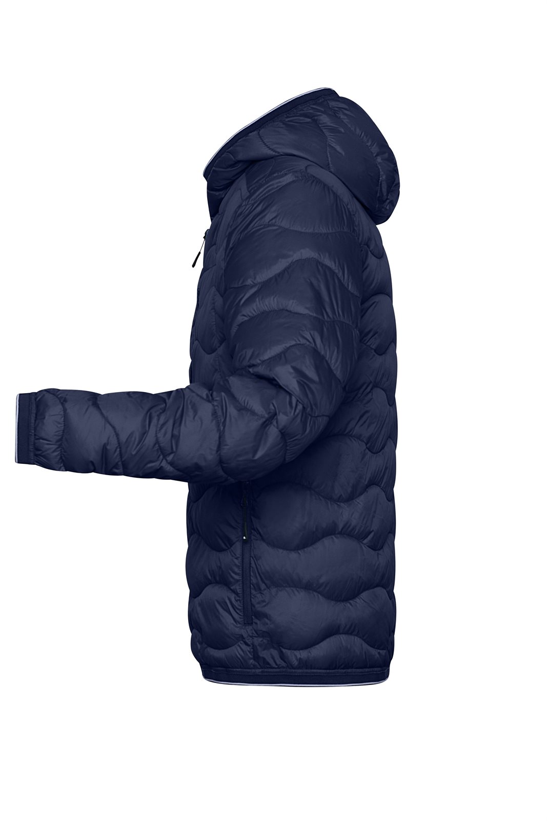 Jacke Herren Blau/Grau – Men's Padded Jacket, Detailansicht