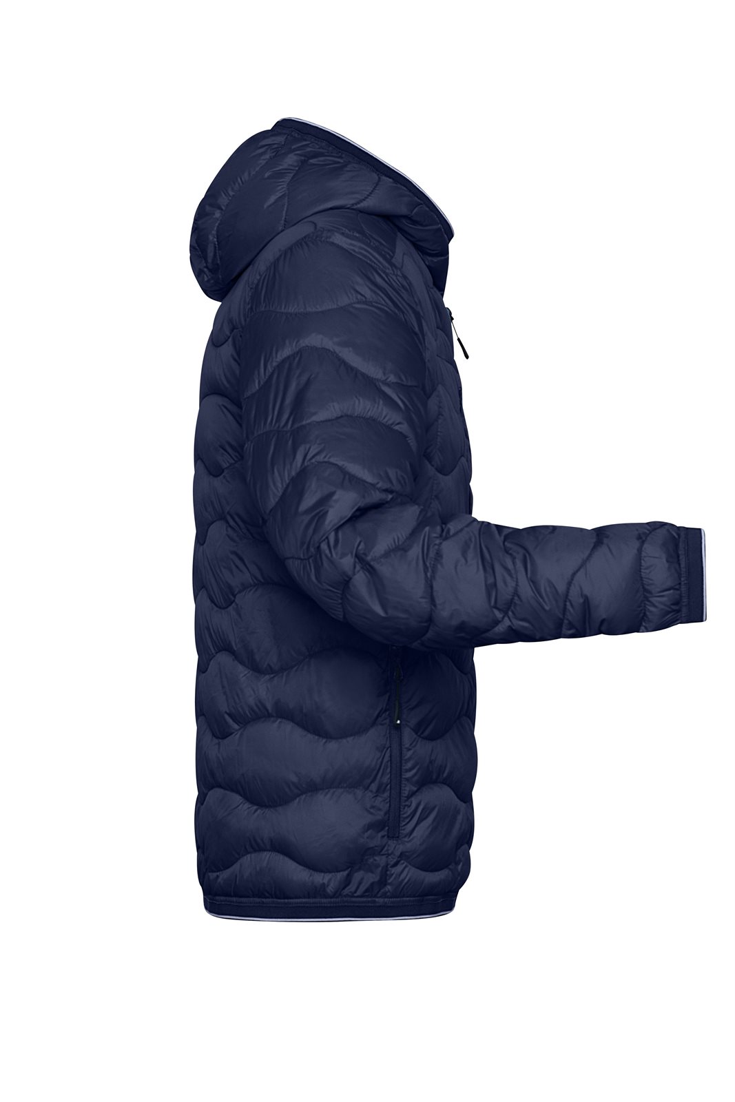 Jacke Herren Blau/Grau – Men's Padded Jacket, Detailansicht