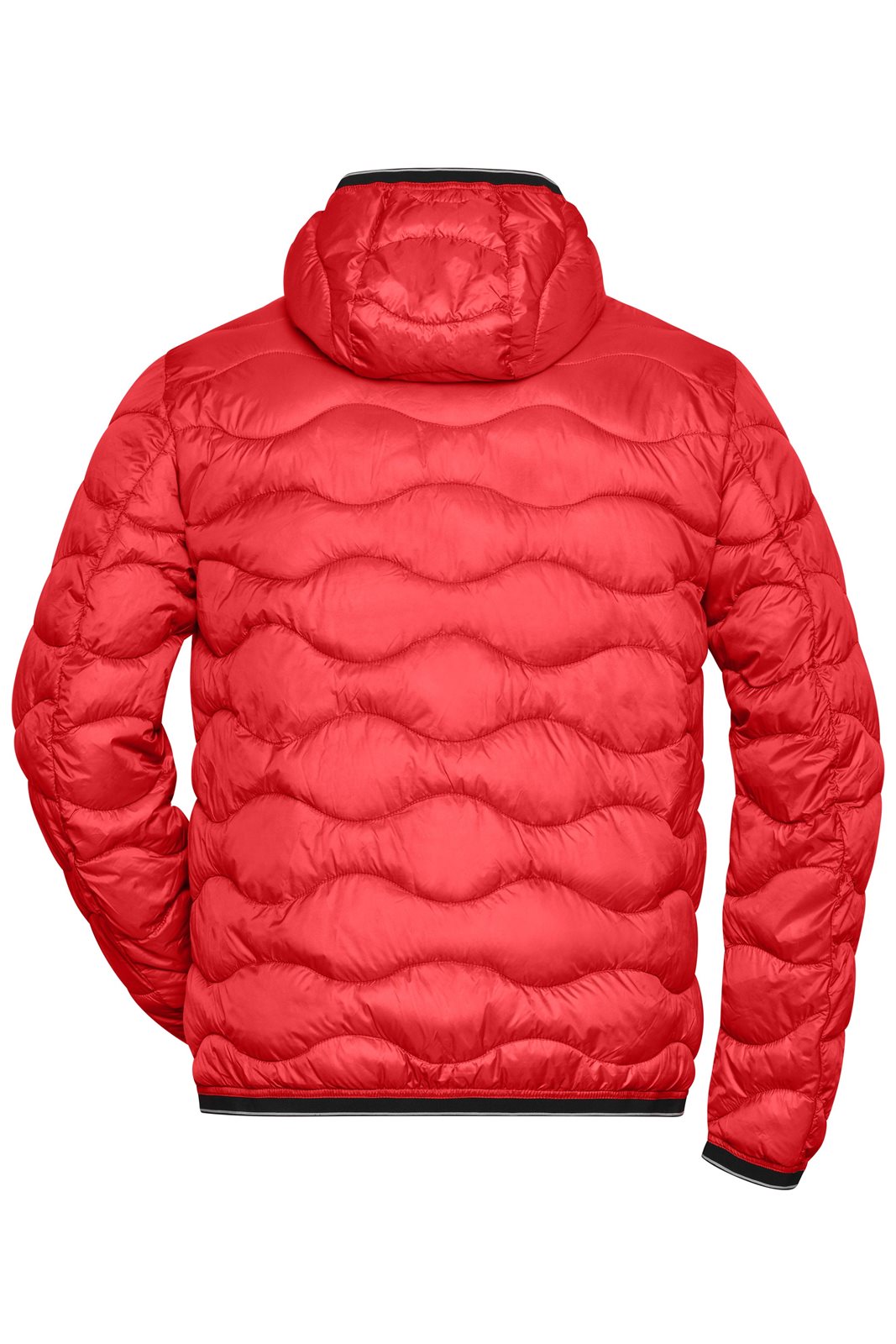Jacke Herren Schwarz/Rot – Men's Padded Jacket, Detailansicht