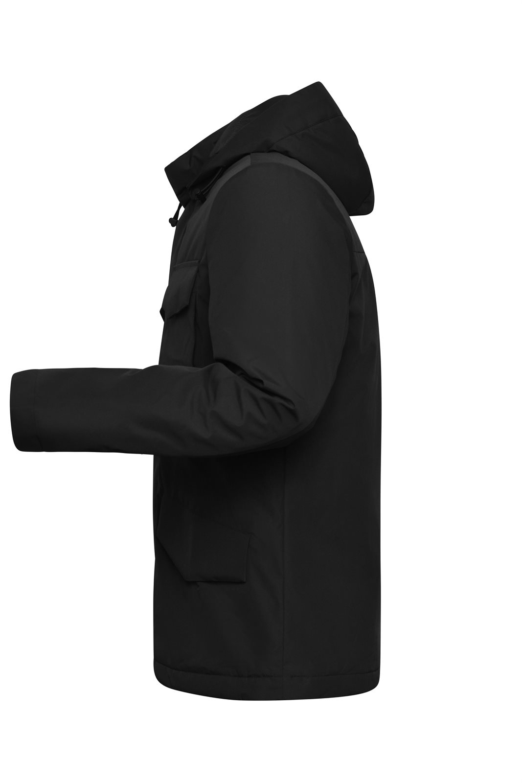Jacke Herren Schwarz – Men's Business Jacket, Detailansicht