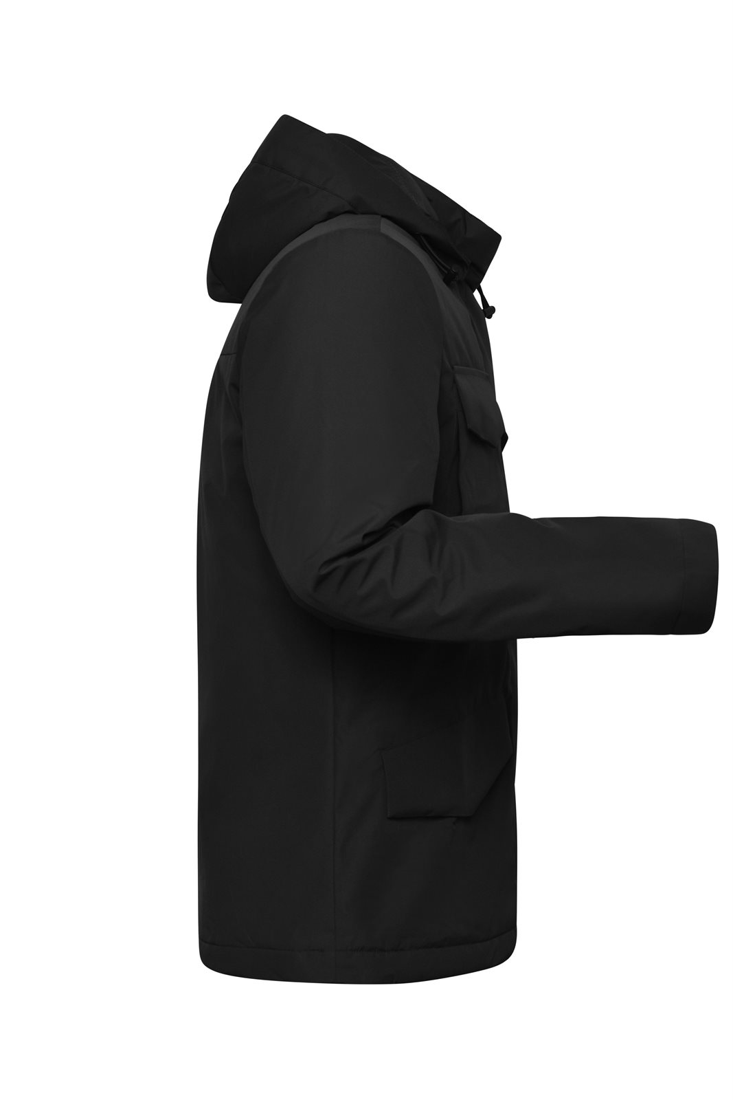 Jacke Herren Schwarz – Men's Business Jacket, Detailansicht
