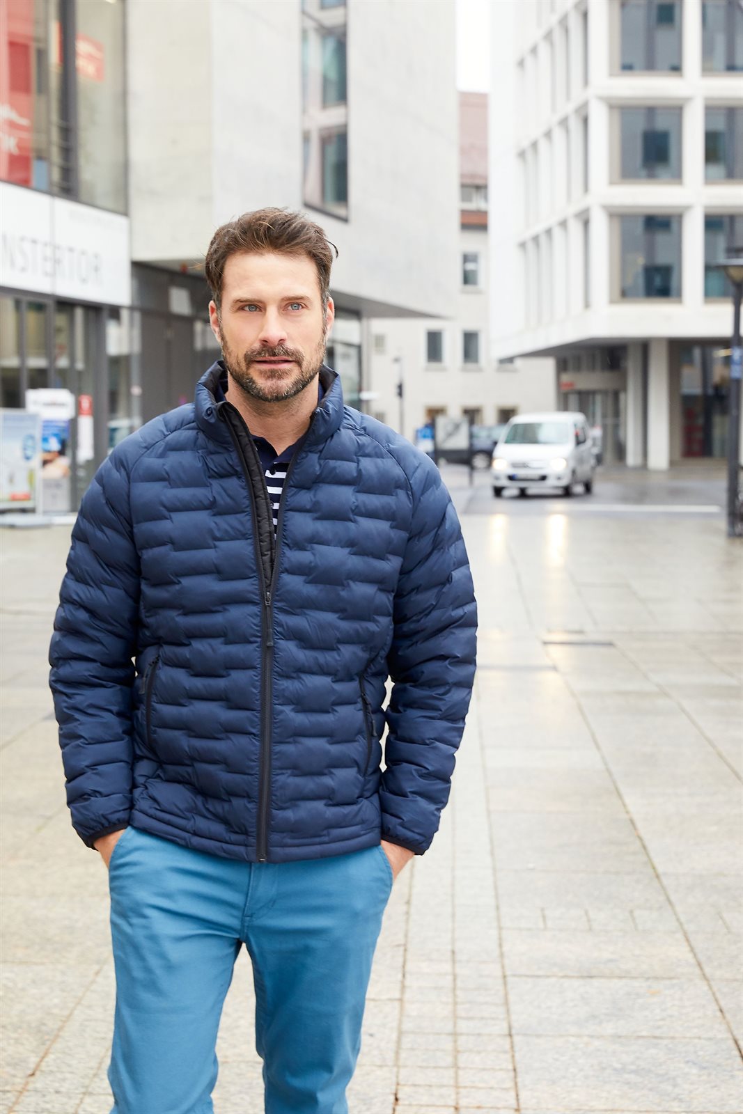 Jacke Herren – Men's Modern Padded Jacket GRS, Detailansicht