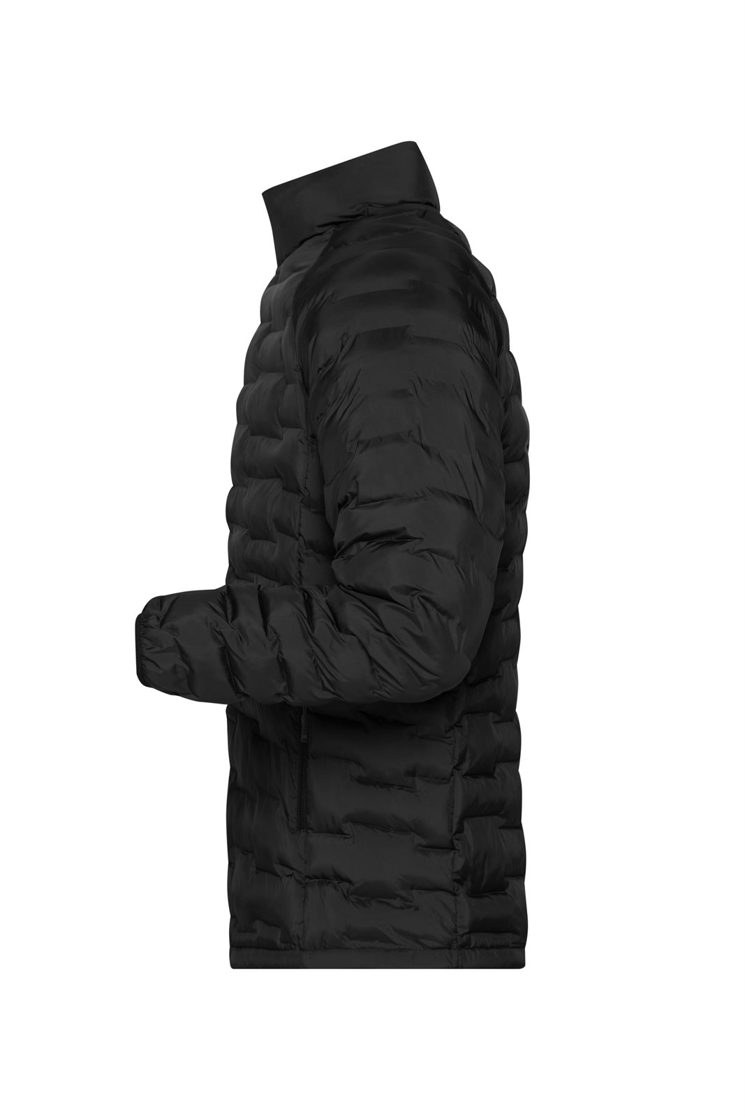 Jacke Herren Schwarz – Men's Modern Padded Jacket GRS, Detailansicht