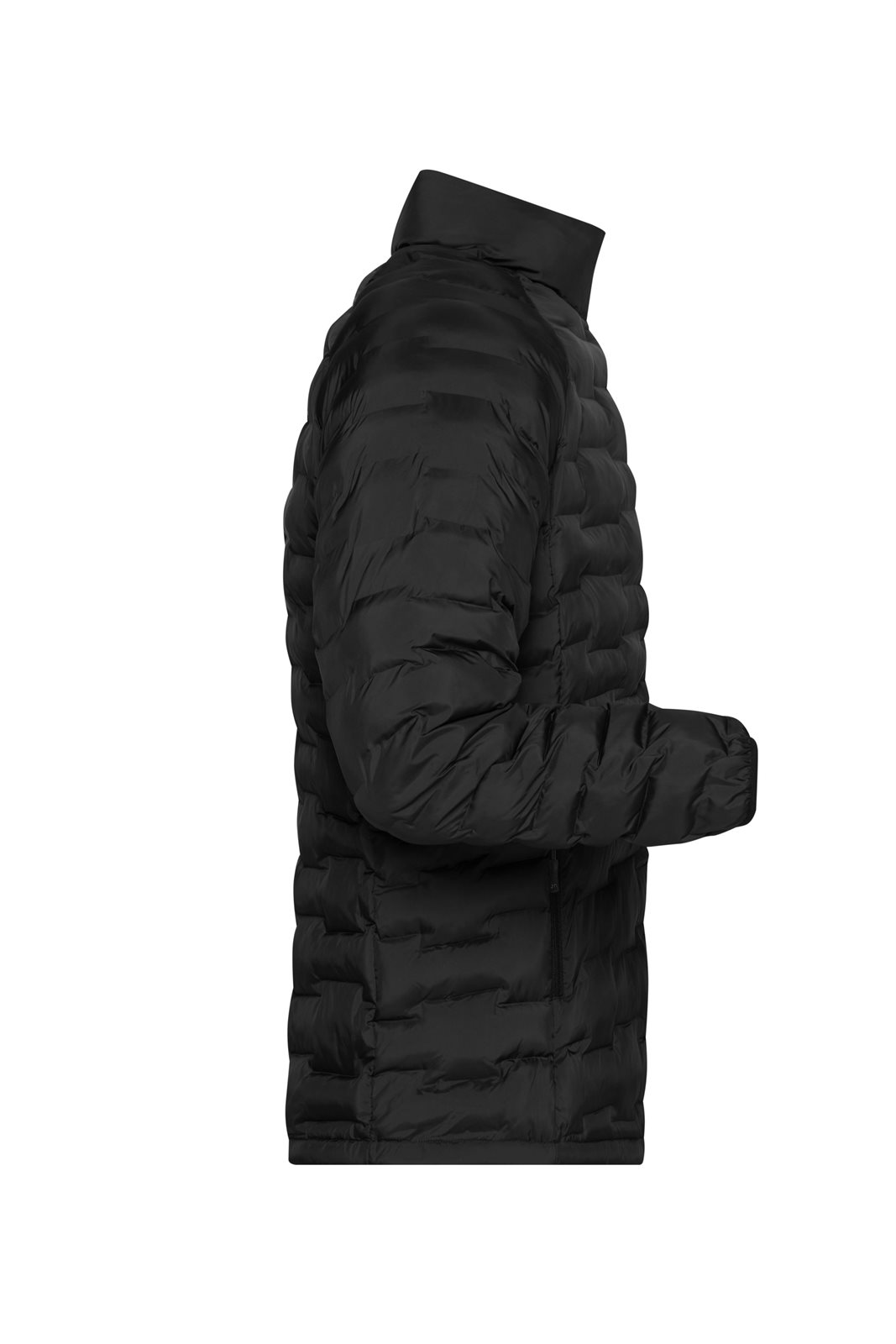 Jacke Herren Schwarz – Men's Modern Padded Jacket GRS, Detailansicht