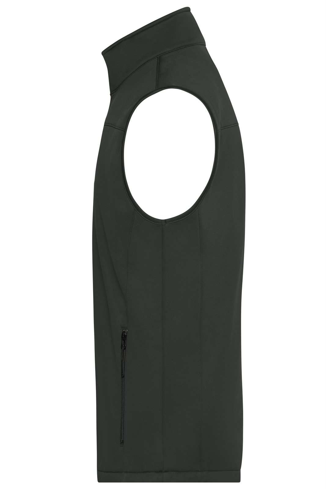 Weste Herren Grau – Men's Softshell Vest GRS, Detailansicht