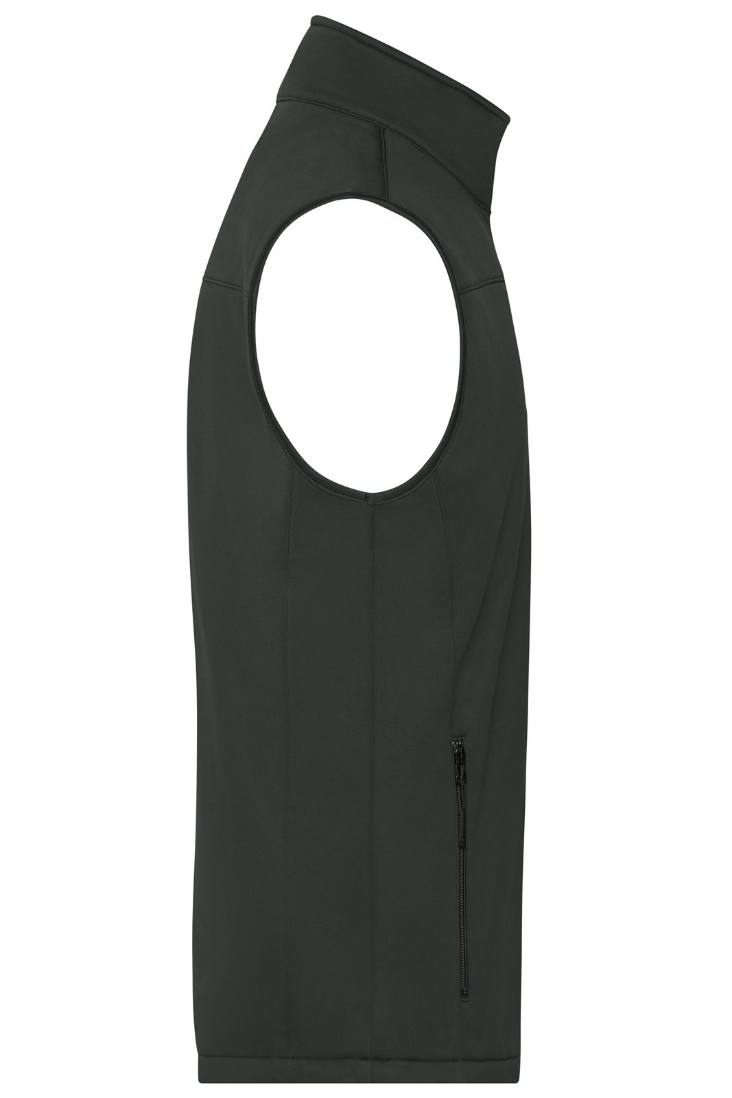 Weste Herren Grau – Men's Softshell Vest GRS, Detailansicht
