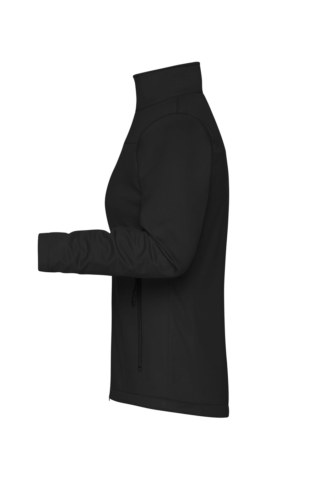 Jacke Damen Schwarz – Ladies' Softshell Jacket GRS, Detailansicht