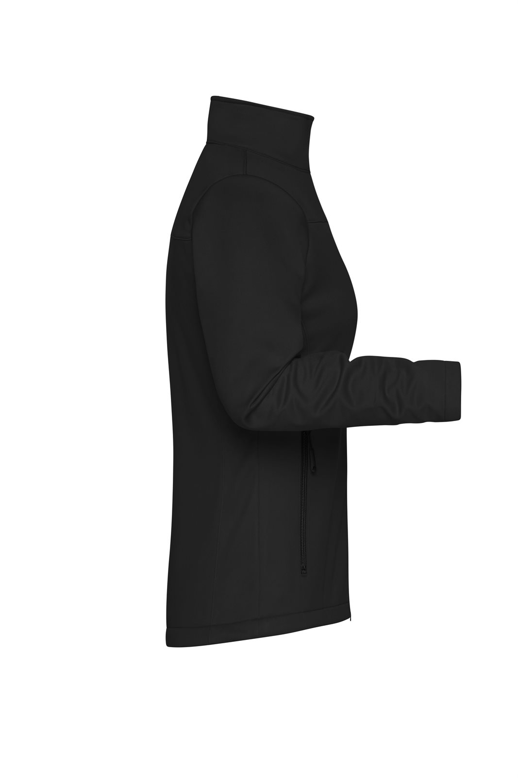 Jacke Damen Schwarz – Ladies' Softshell Jacket GRS, Detailansicht