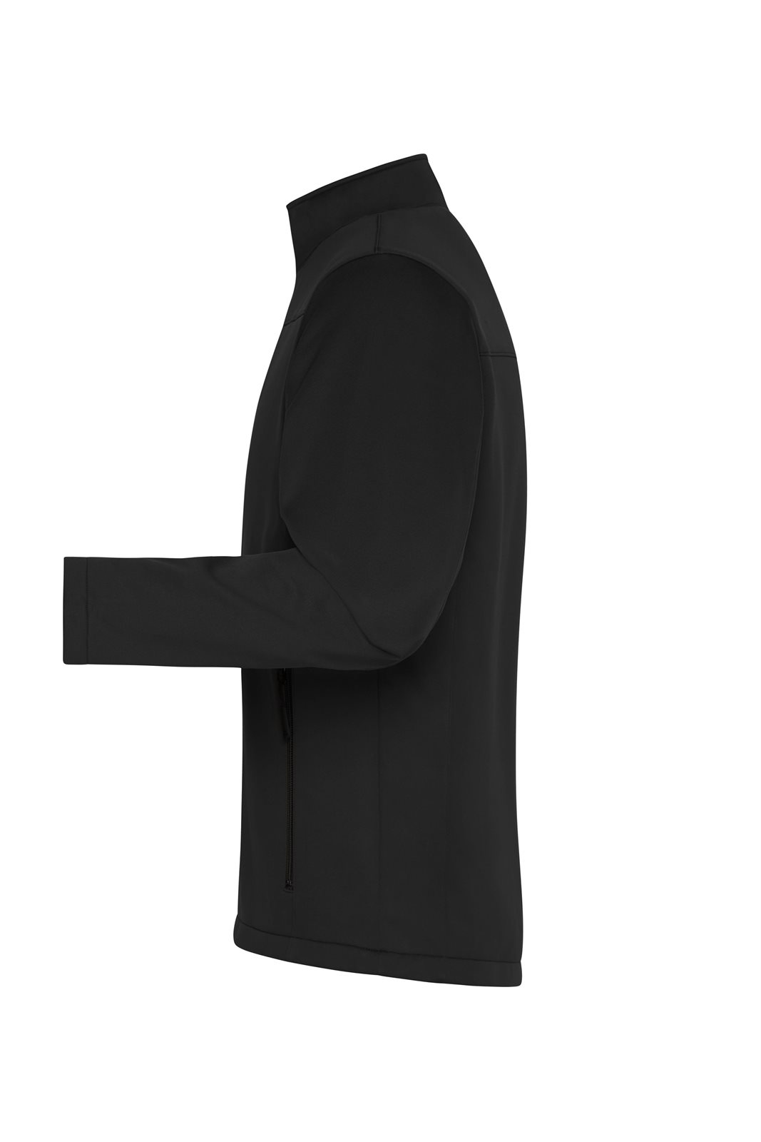 Jacke Herren Schwarz – Men's Softshell Jacket GRS, Detailansicht