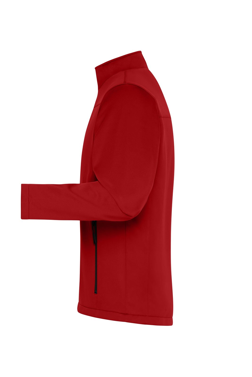 Jacke Herren Rot – Men's Softshell Jacket GRS, Detailansicht