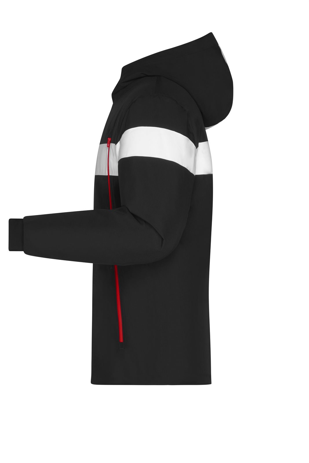 Jacke Herren Weiß/Schwarz – Men's Wintersport Jacket, Detailansicht