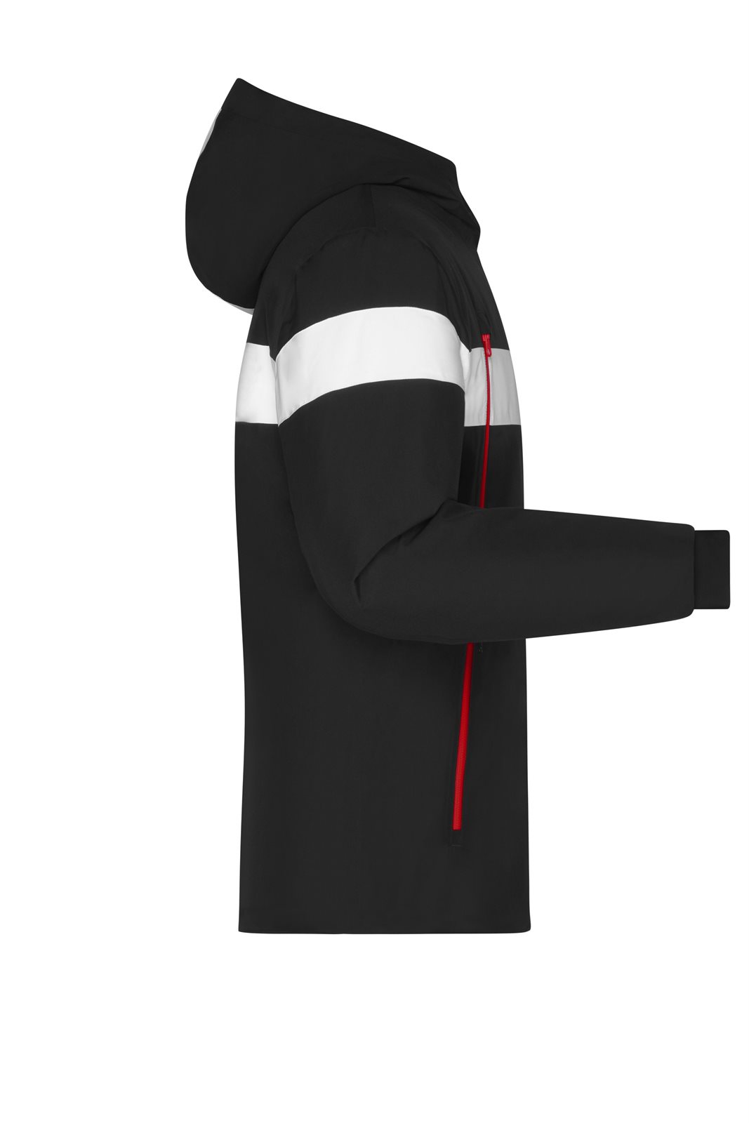 Jacke Herren Weiß/Schwarz – Men's Wintersport Jacket, Detailansicht