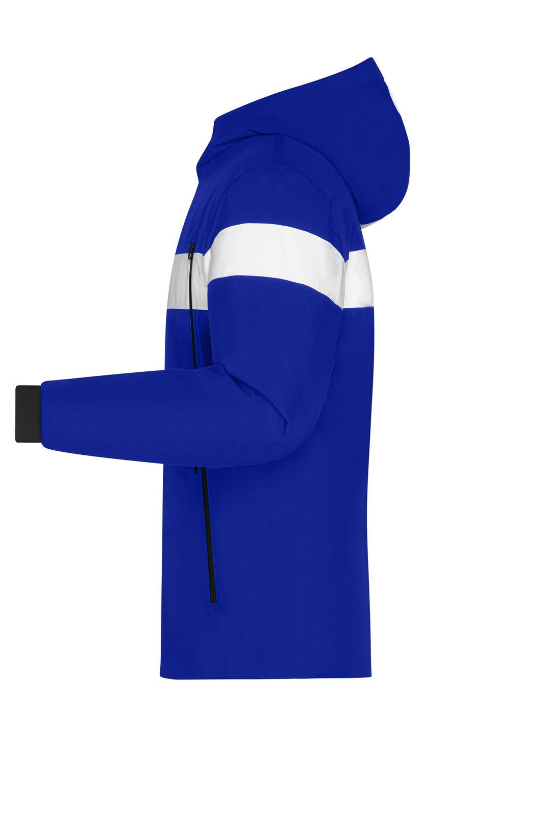 Jacke Herren Weiß/Blau – Men's Wintersport Jacket, Detailansicht
