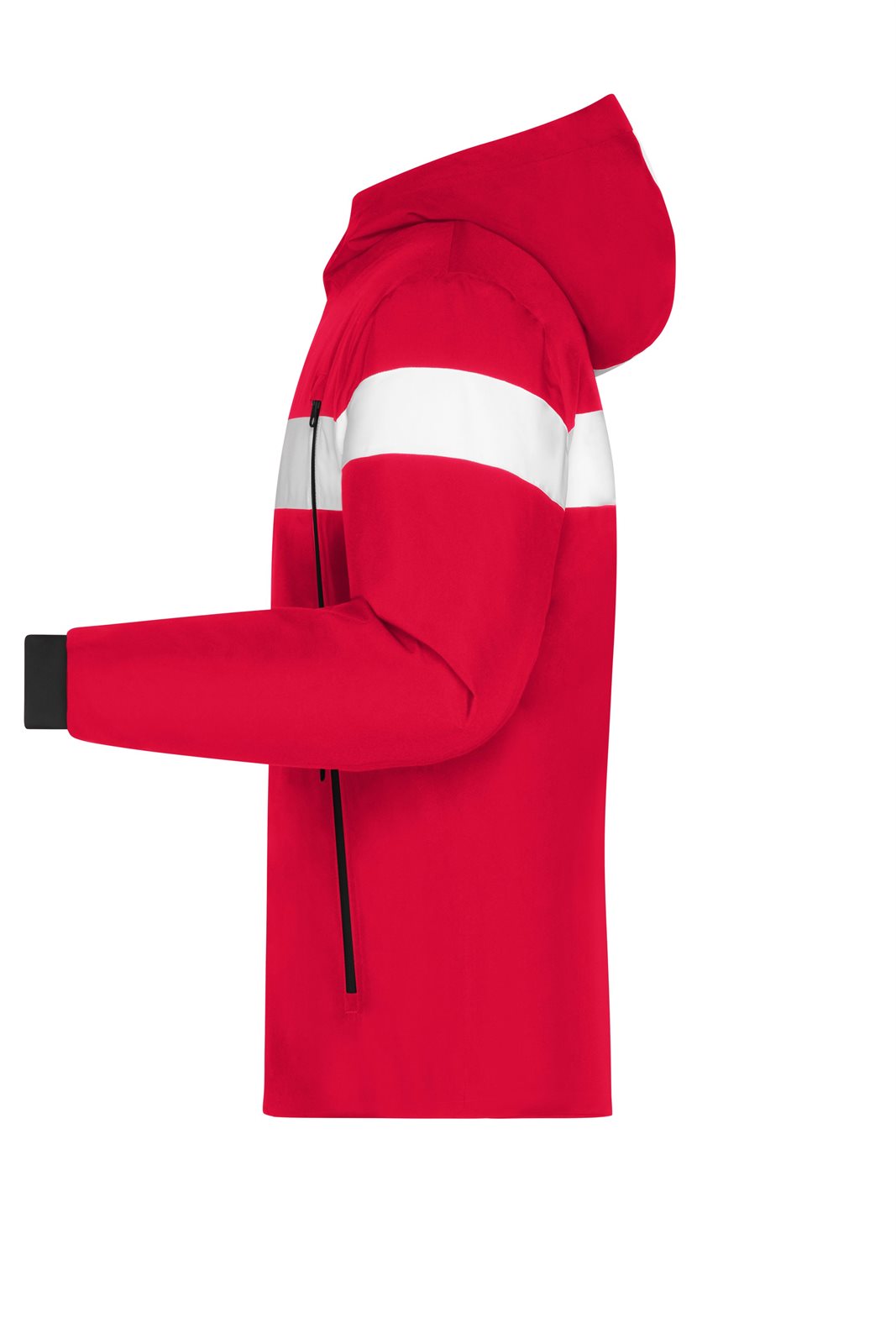Jacke Herren Weiß/Rot – Men's Wintersport Jacket, Detailansicht