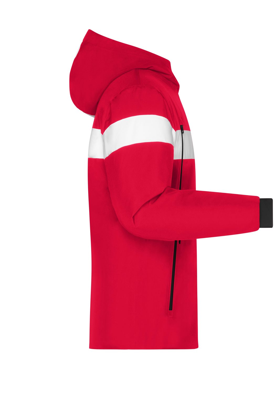 Jacke Herren Weiß/Rot – Men's Wintersport Jacket, Detailansicht