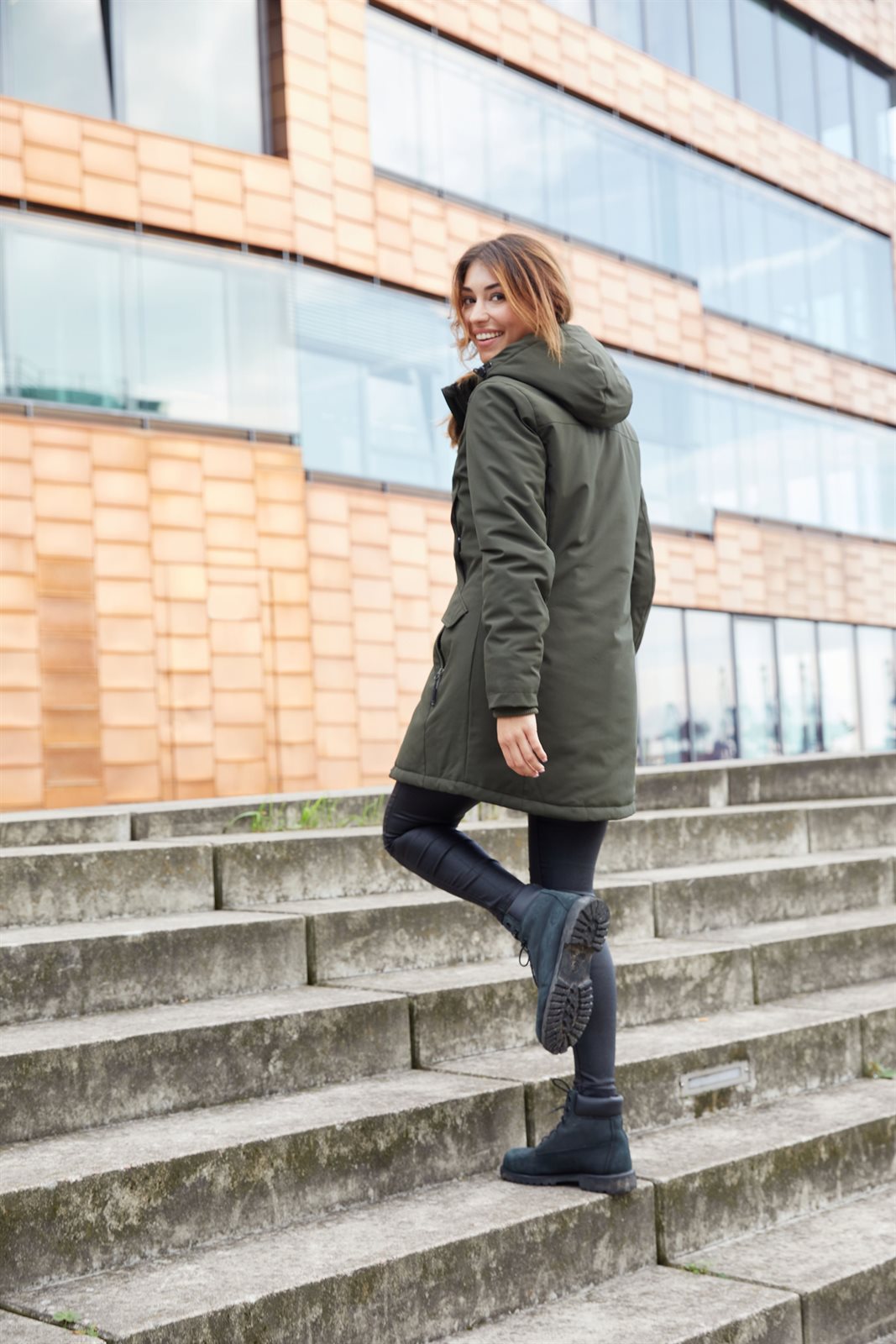 Mantel Damen – Ladies' Business Parka, Detailansicht