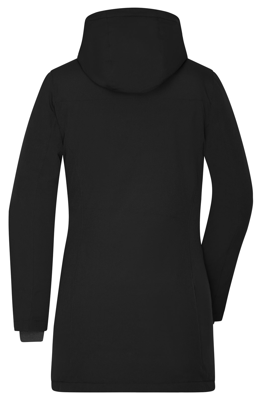 Mantel Damen Schwarz – Ladies' Business Parka, Detailansicht