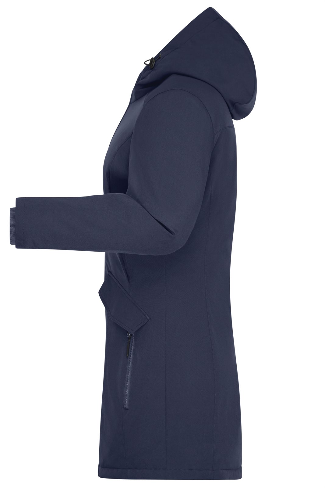 Mantel Damen Blau – Ladies' Business Parka, Detailansicht
