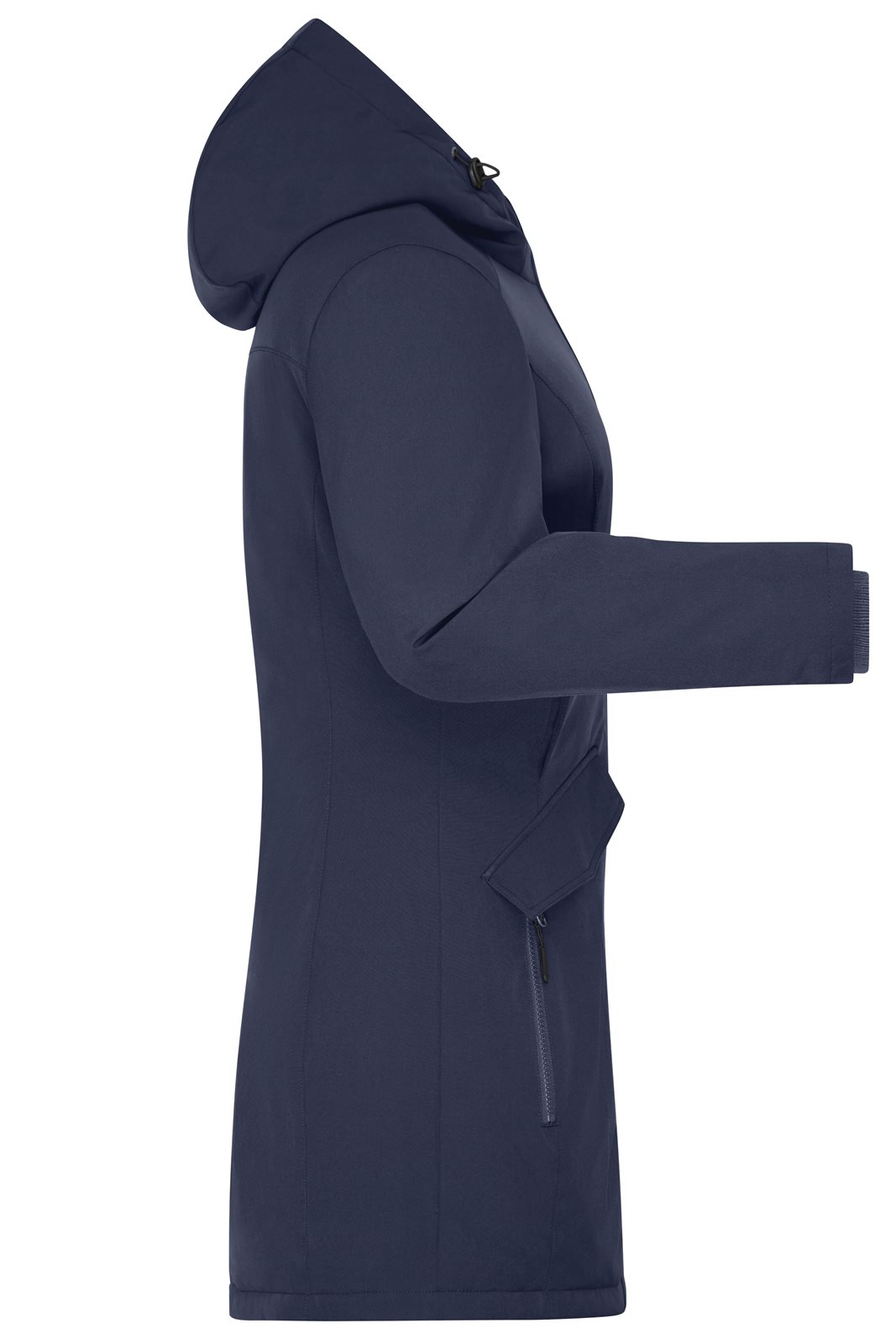 Mantel Damen Blau – Ladies' Business Parka, Detailansicht