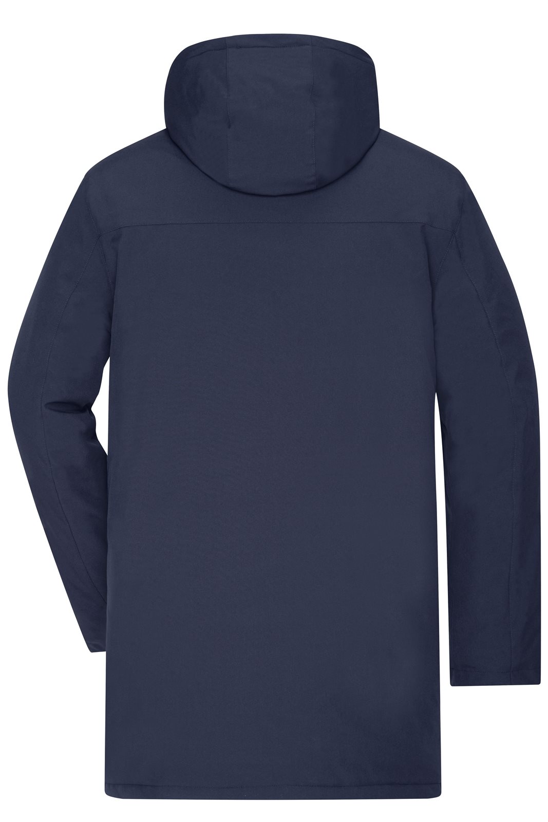 Mantel Herren Blau – Men's Business Parka, Detailansicht