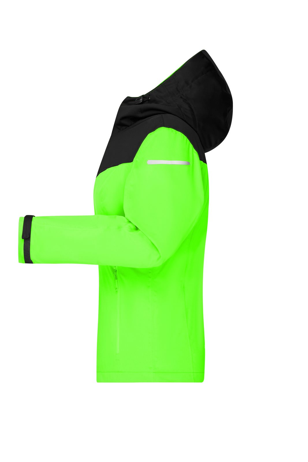 Jacke Damen Schwarz/Grün/Neon – Ladies' Allweather Jacket GRS, Detailansicht
