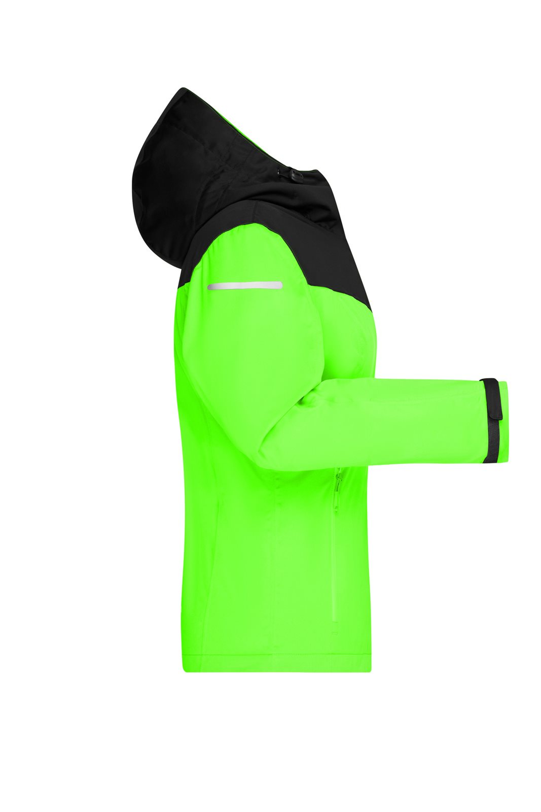 Jacke Damen Schwarz/Grün/Neon – Ladies' Allweather Jacket GRS, Detailansicht