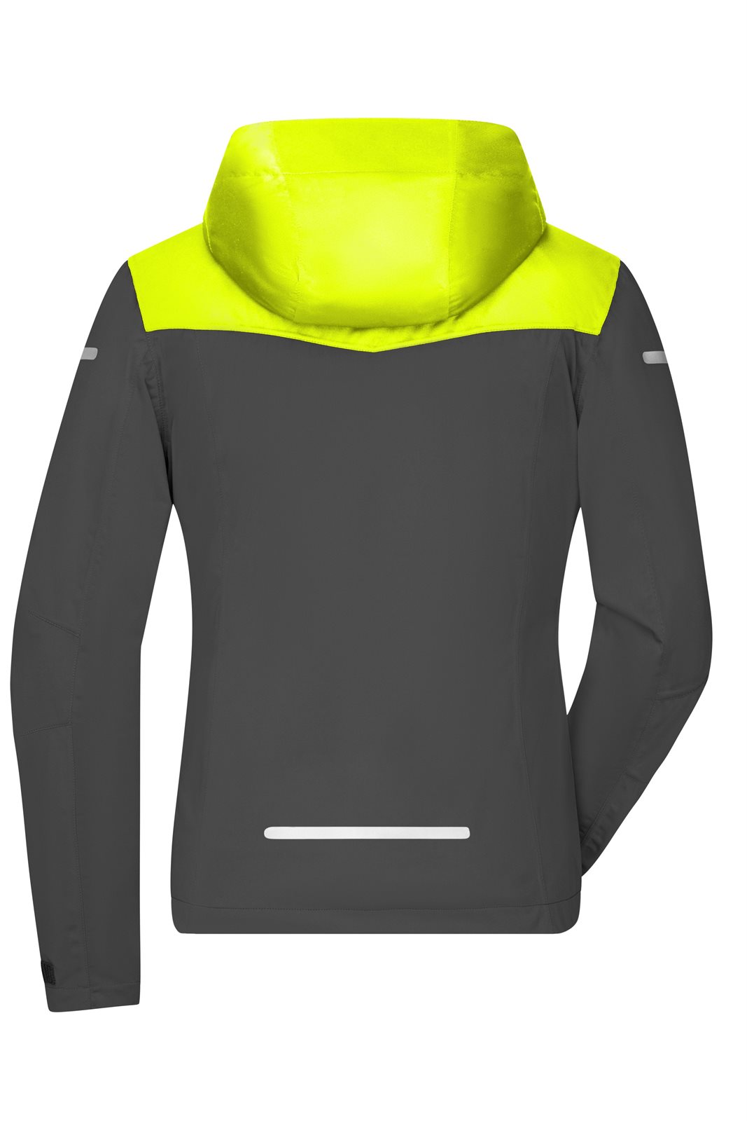 Jacke Damen Grau/Gelb – Ladies' Allweather Jacket GRS, Detailansicht