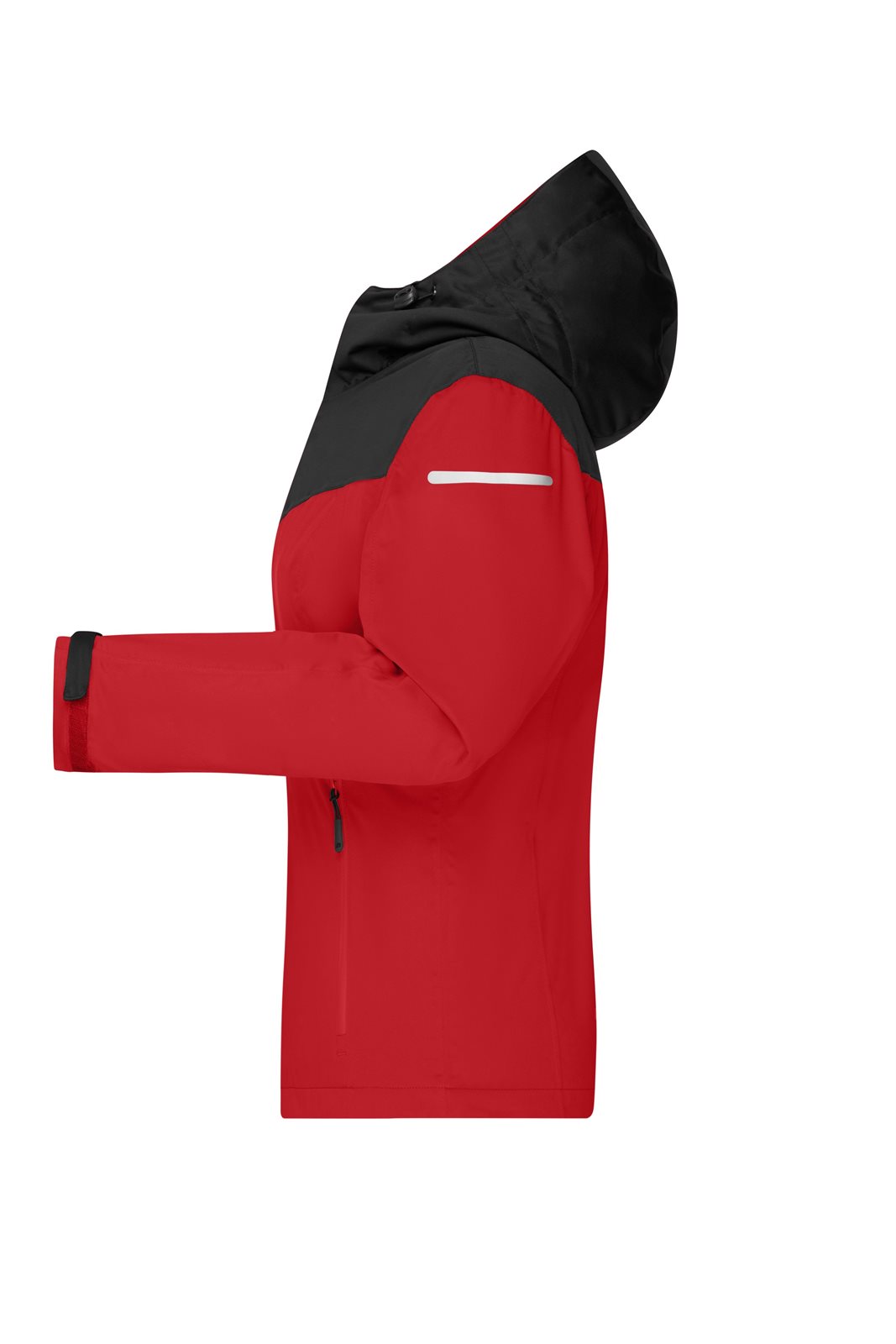 Jacke Damen Rot/Schwarz – Ladies' Allweather Jacket GRS, Detailansicht