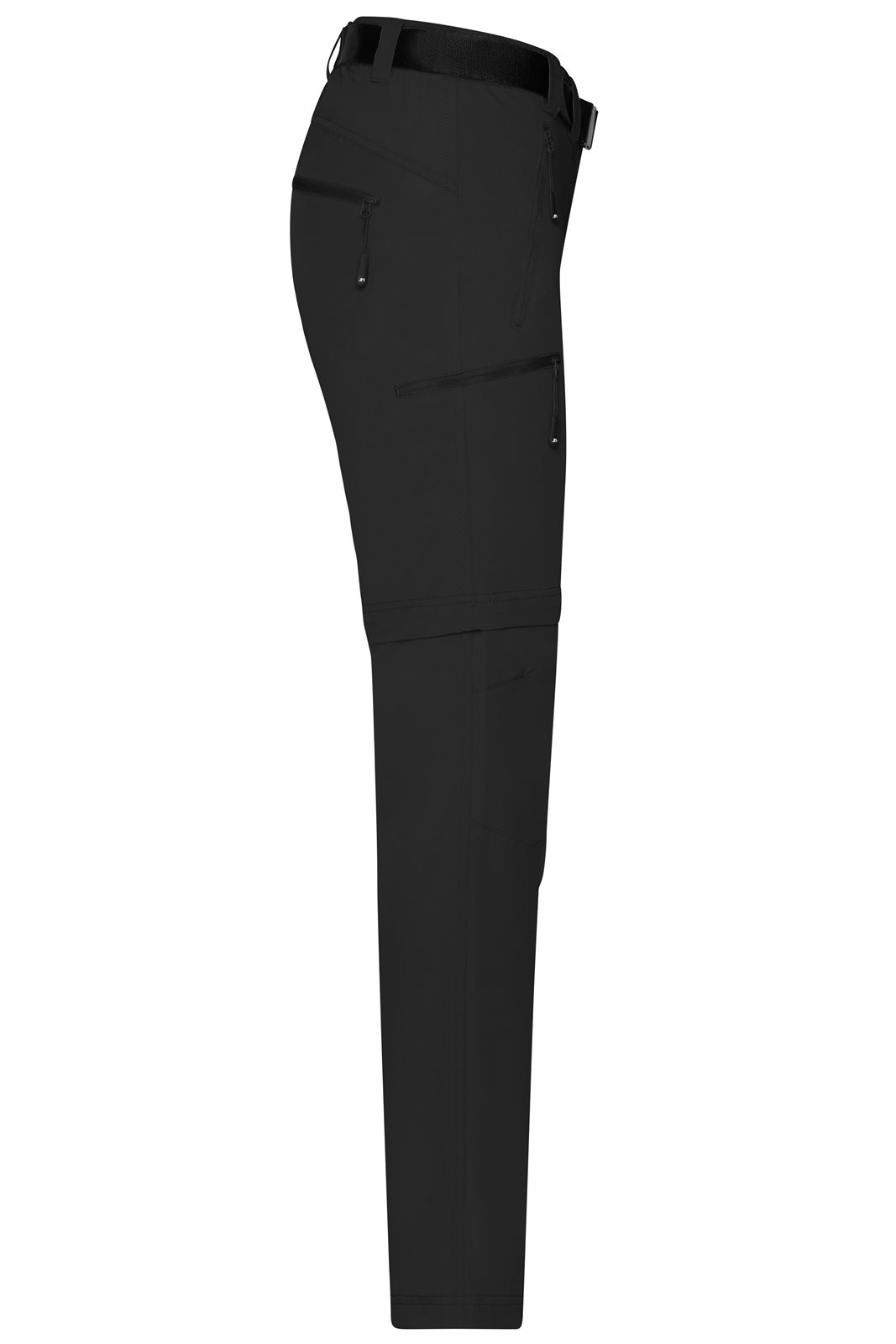 Hose Damen Schwarz – Ladies' Zip-Off Trekking Pants, Detailansicht