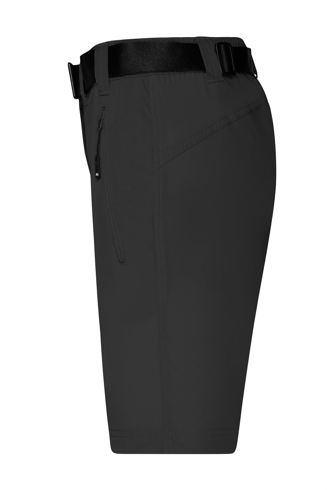 Hose Damen Schwarz – Ladies' Trekking Shorts, Detailansicht