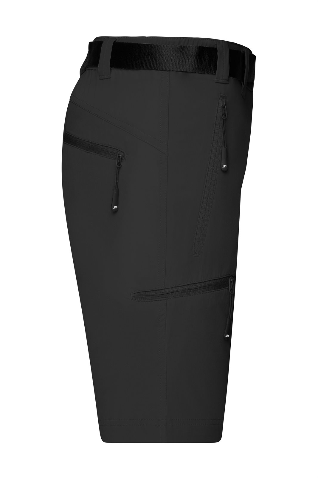 Hose Damen Schwarz – Ladies' Trekking Shorts, Detailansicht