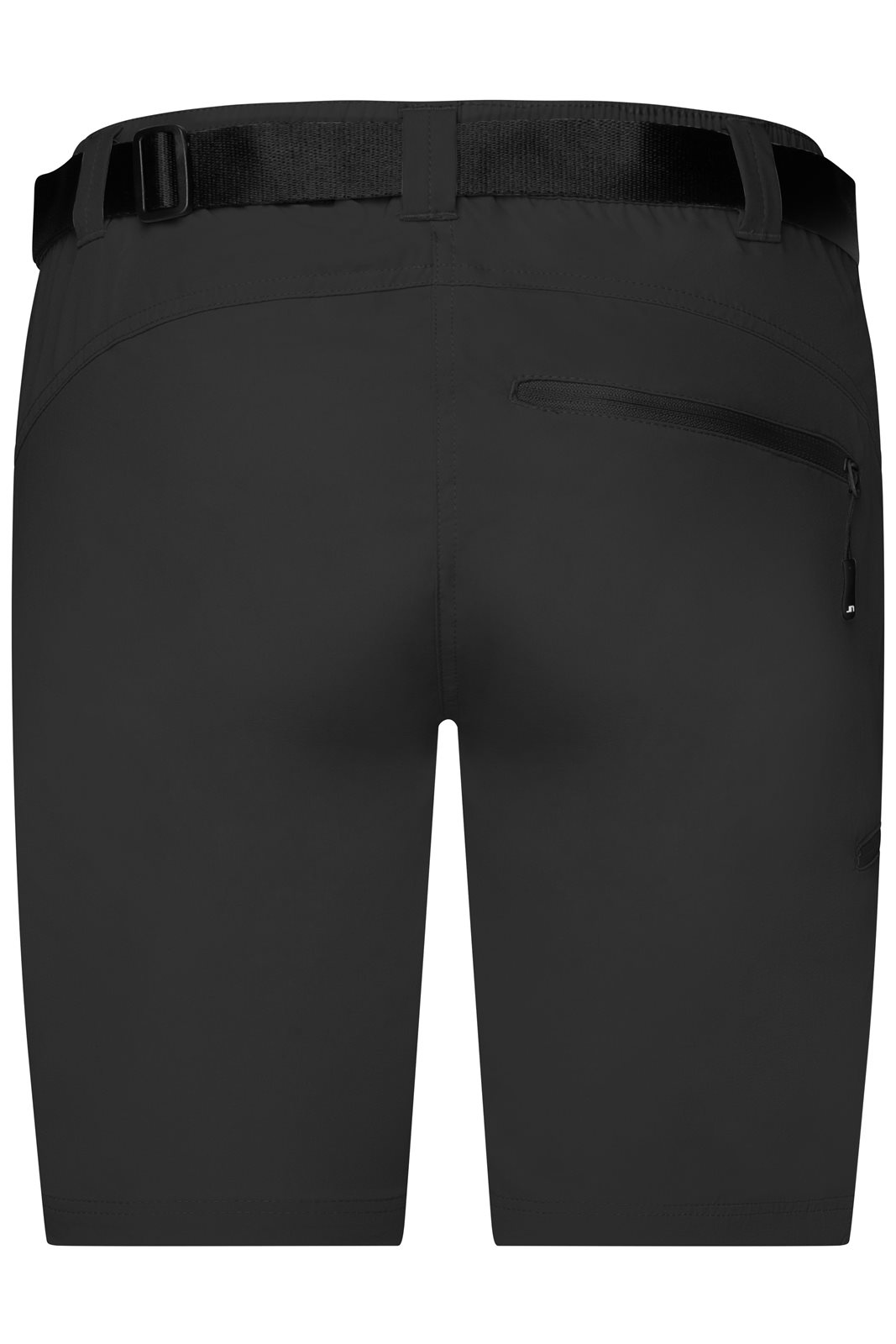 Hose Damen Schwarz – Ladies' Trekking Shorts, Detailansicht