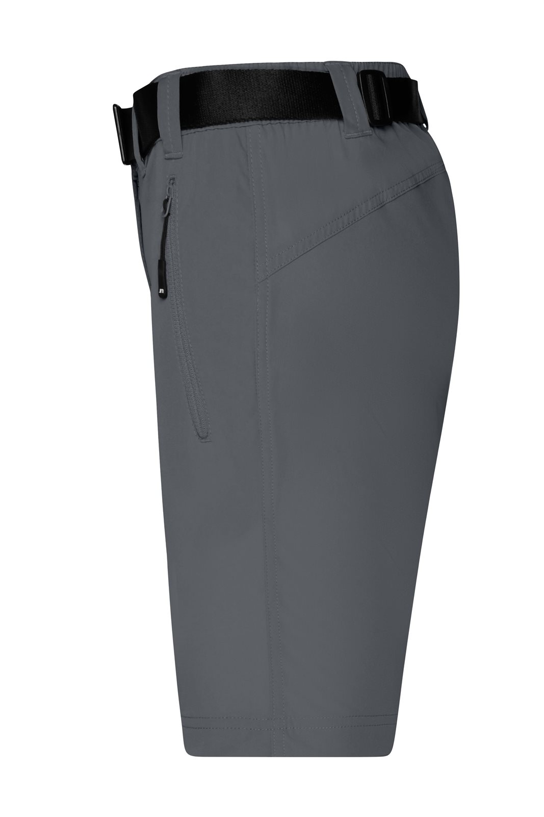 Hose Damen Grau – Ladies' Trekking Shorts, Detailansicht