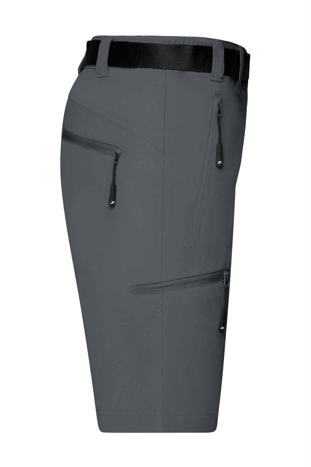 Hose Damen Grau – Ladies' Trekking Shorts, Detailansicht