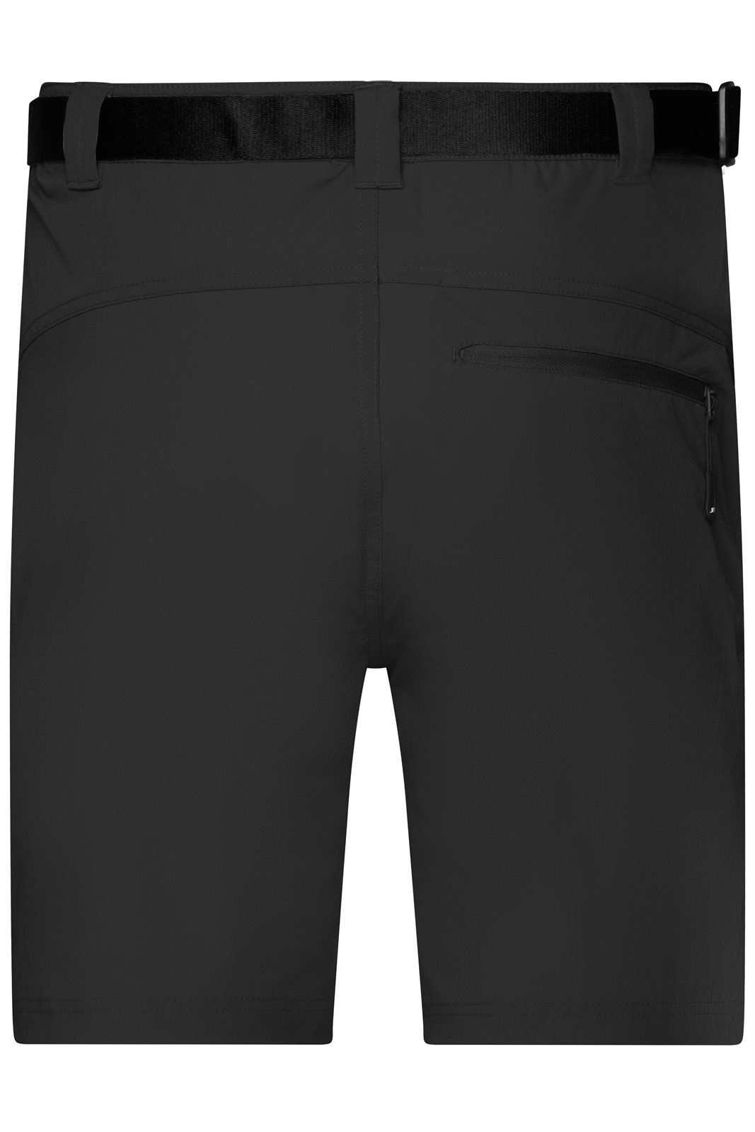 Hose Herren Schwarz – Men's Trekking Shorts, Detailansicht