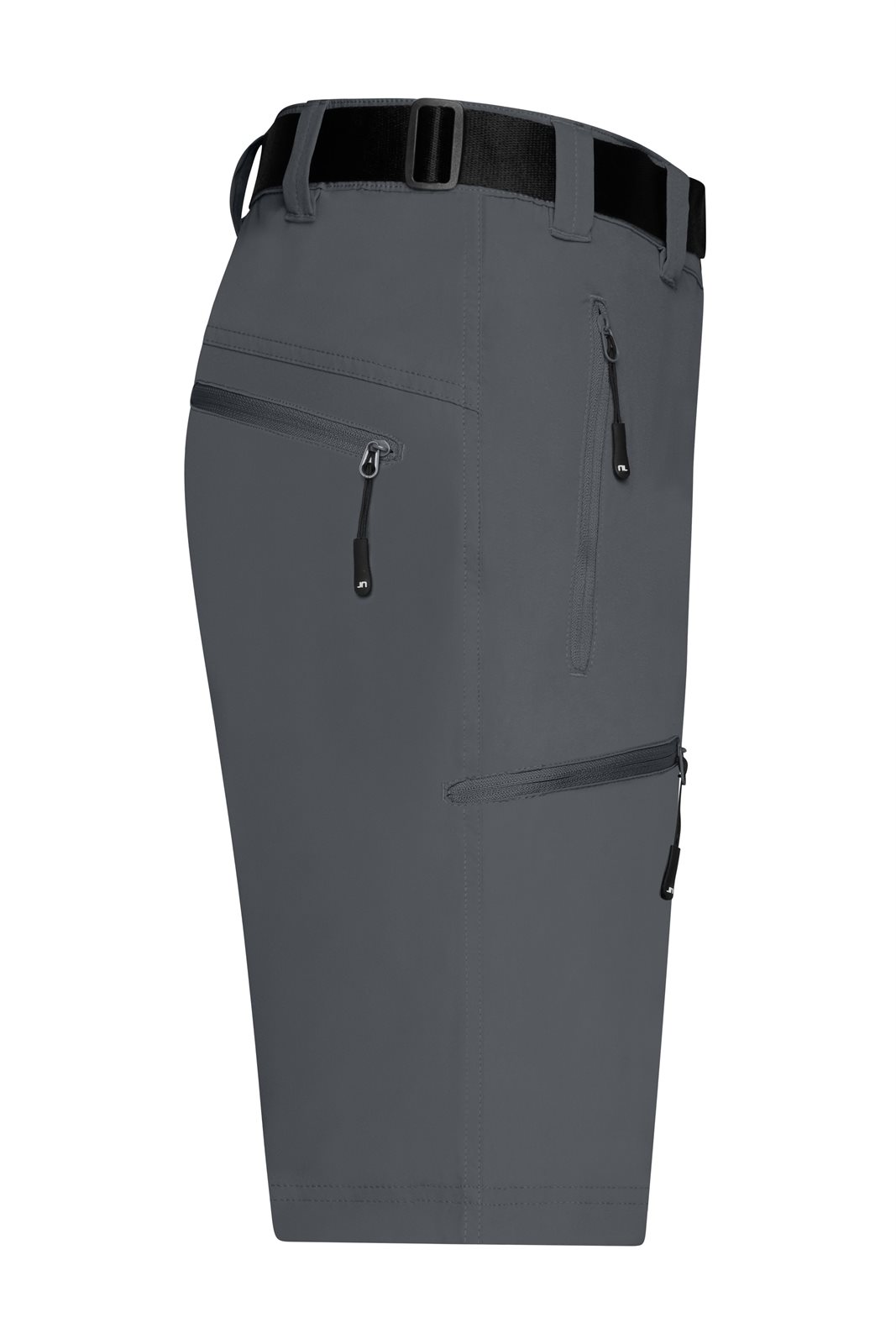 Hose Herren Grau – Men's Trekking Shorts, Detailansicht