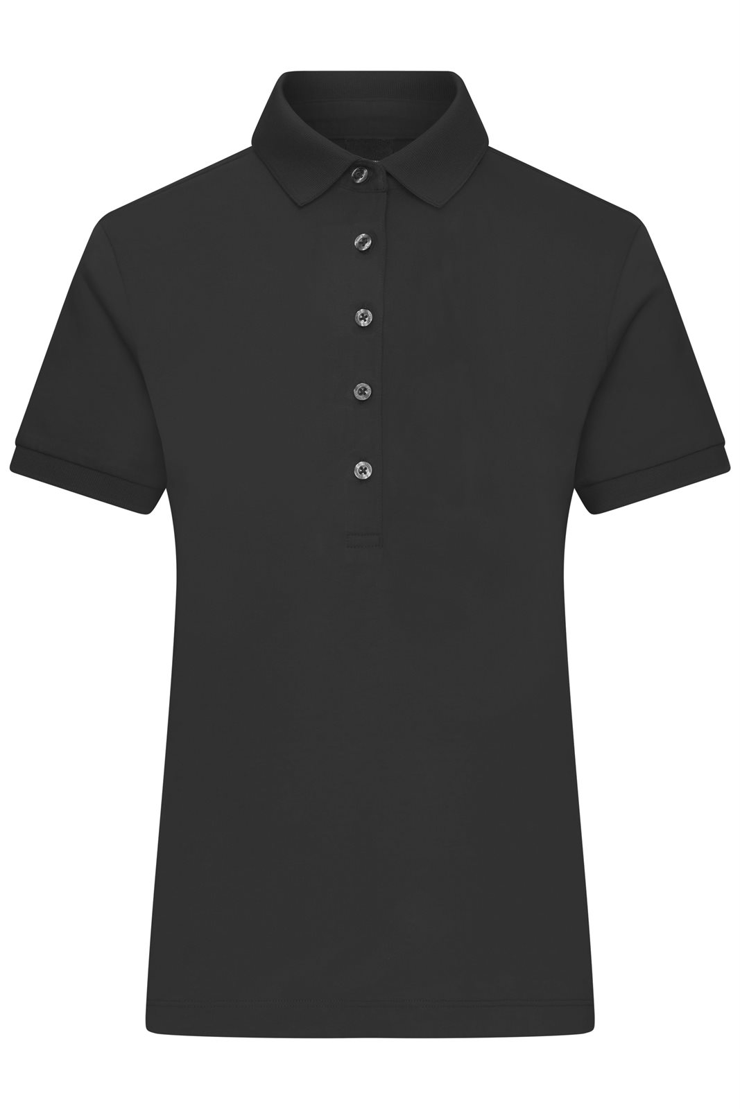 Poloshirt Damen Schwarz – Ladies' Mercerised Polo