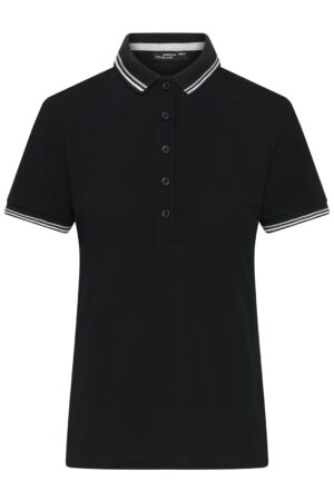 Poloshirt Damen Schwarz/Weiß/Grau – Ladies' Polo