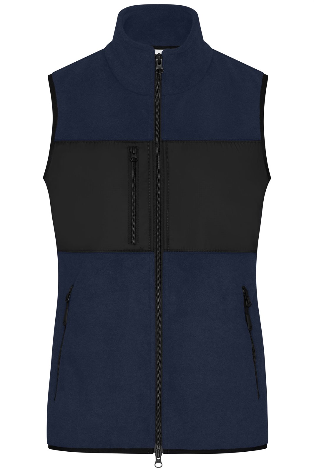 Weste Damen Schwarz/Blau – Ladies' Fleece Vest GRS