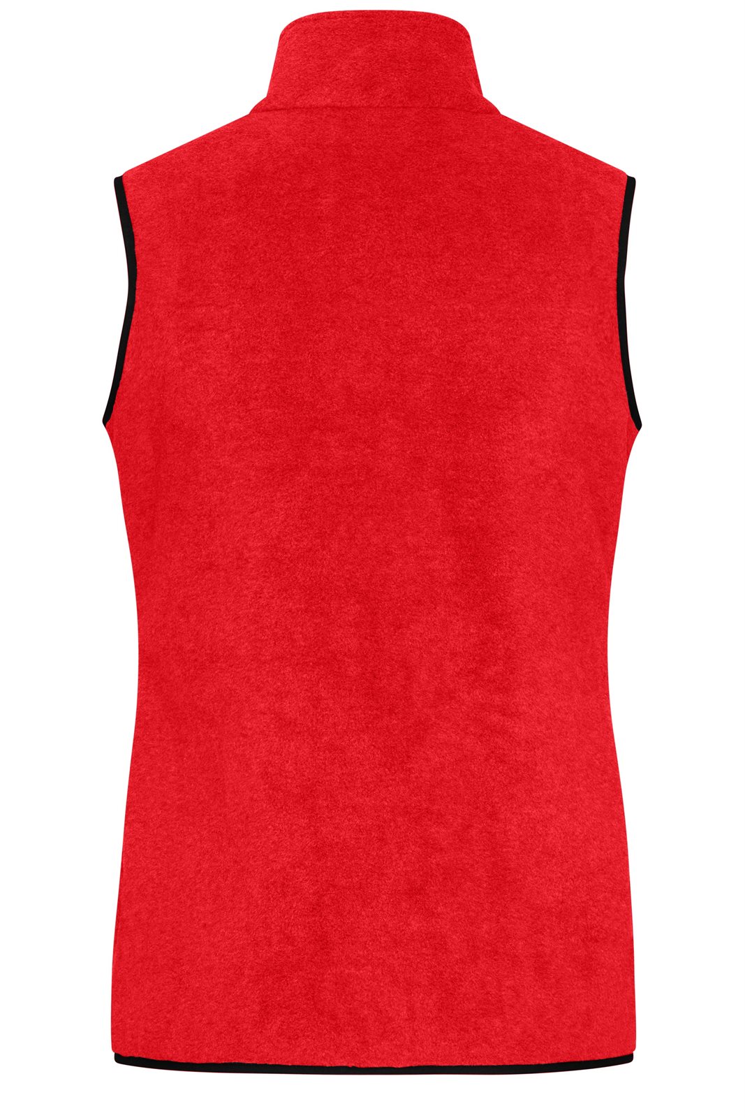Weste Damen Schwarz/Rot – Ladies' Fleece Vest GRS, Detailansicht