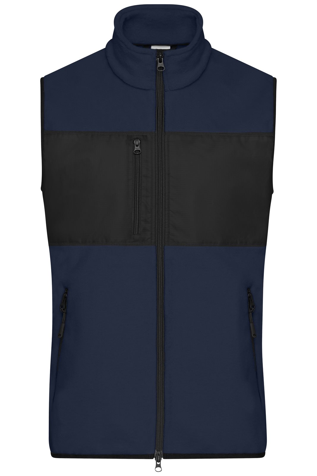 Weste Herren Schwarz/Blau – Men's Fleece Vest GRS