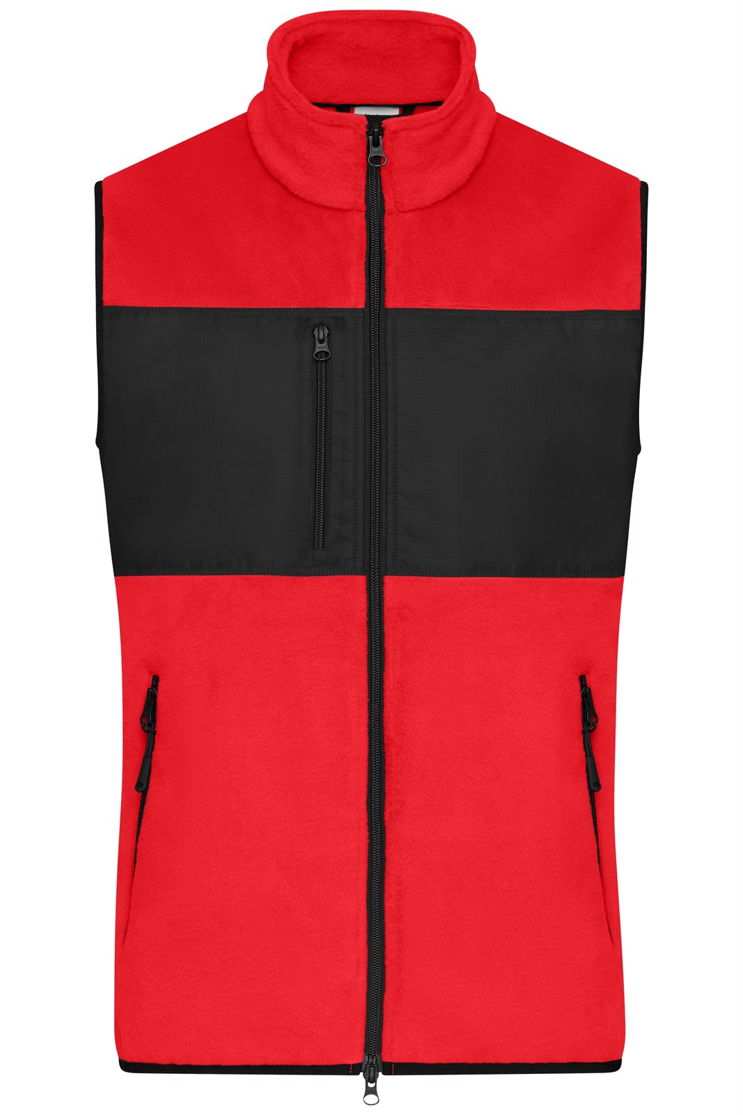 Weste Herren Schwarz/Rot – Men's Fleece Vest GRS