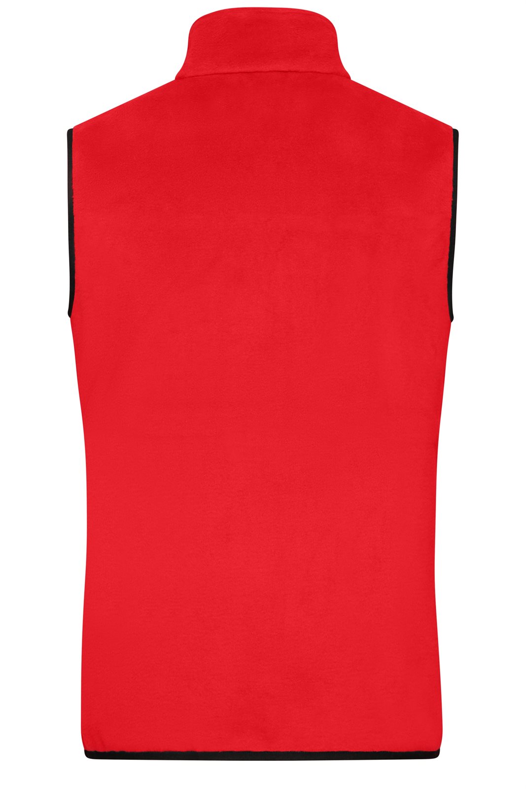 Weste Herren Schwarz/Rot – Men's Fleece Vest GRS, Detailansicht