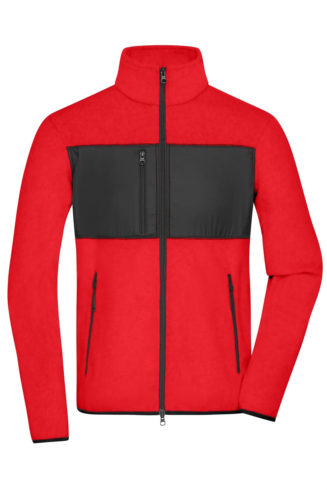 Jacke Herren Schwarz/Rot – Men's Fleece Jacket GRS