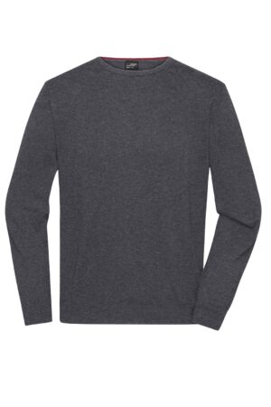 Pullover Herren Grau/Schwarz – Men's Round-Neck Pullover