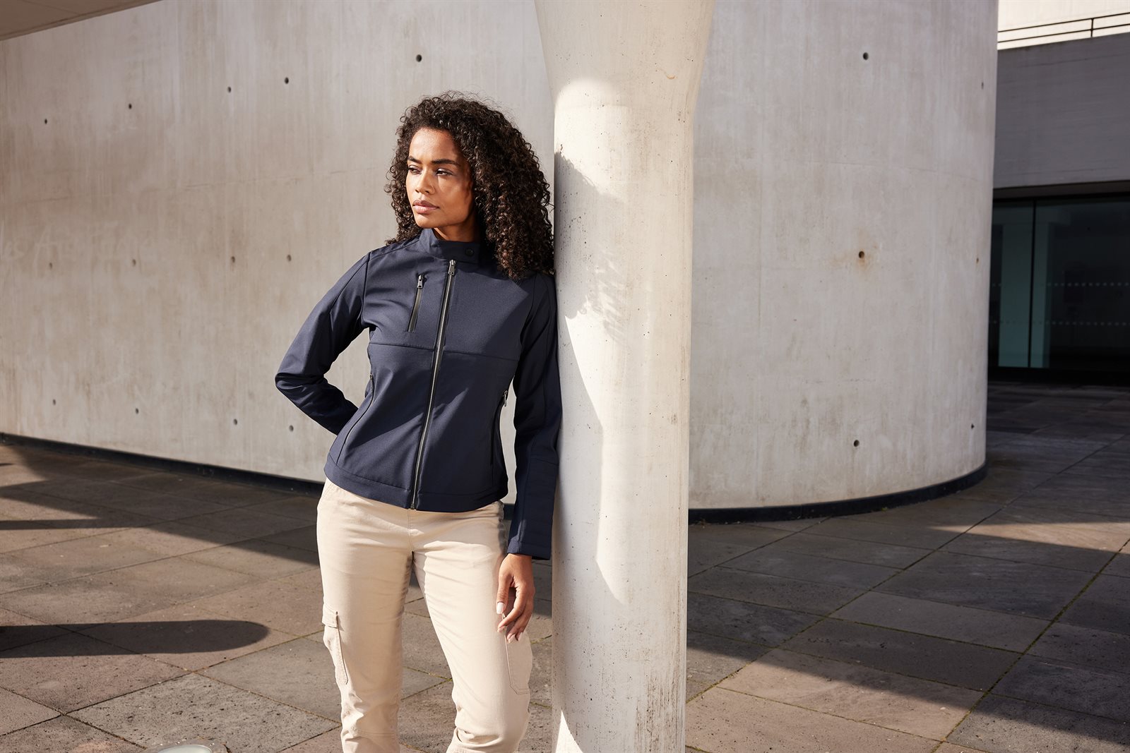 Jacke Damen – Ladies' Softshell Jacket, Detailansicht
